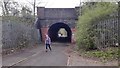 SU6252 : Railway Bridge over Footpath by James Emmans