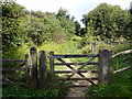 TQ5401 : Gate into Lullington Heath National Nature Reserve by PAUL FARMER