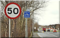 J4769 : Road signs, Glass Moss, Comber (March 2017) by Albert Bridge