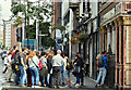 J3373 : Tourists, Gt Victoria Street, Belfast (August 2018) by Albert Bridge