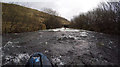 SH6957 : Bouncy water before Garth Bridge by Andy Waddington