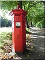 SO9321 : Hexagonal Post Box in Lansdown Road, Cheltenham by David Hillas