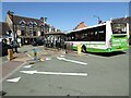 SN1746 : Bus stop in Cardigan by Philip Halling