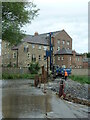 NZ1985 : Olivers Mill Weir, River Wansbeck, Morpeth by Philip Soakell