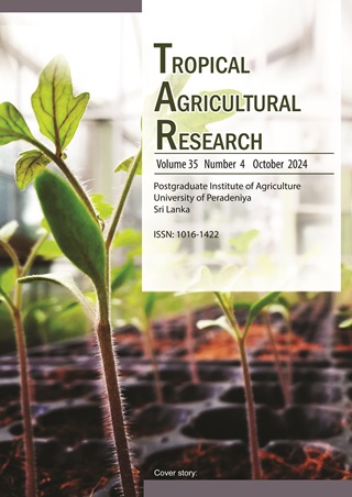 cover image for the Tropical Agricultural Research journal