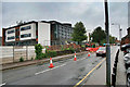 SK5236 : Road works outside South Nottingham College by David Lally