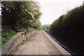 SP0271 : Platform at Alvechurch Station where it was in 1991 by Ruth Riddle