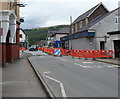 ST2096 : Road works, High Street, Newbridge by Jaggery