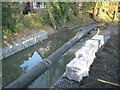 SP2763 : Flood alleviation work in progress below Fisher's Bridge by Robin Stott