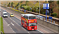 J3775 : Open-top bus, Sydenham bypass, Belfast (April 2014) by Albert Bridge