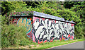 J3470 : Graffiti, Lagan towpath, Stranmillis, Belfast (July 2014) by Albert Bridge