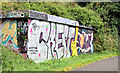 J3470 : Graffiti, Lagan towpath, Stranmillis, Belfast (September 2014) by Albert Bridge