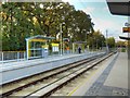 SJ8386 : Metrolink Airport Line, Peel Hall Tram Stop by David Dixon