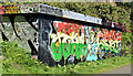 J3470 : Graffiti, Lagan towpath, Stranmillis, Belfast (April 2015) by Albert Bridge