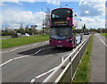 ST6178 : First double-decker bus, Station Road, Filton by Jaggery