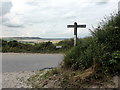 TQ5303 : Sign at Junction of South Downs Way and The Street by PAUL FARMER