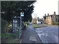 SJ8045 : Keele: bus stop by Jonathan Hutchins