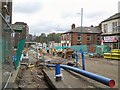 SJ8990 : Roadworks on the A6 by Gerald England