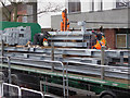 SO8754 : Worcestershire Royal Hospital - unloading structural steelwork by Chris Allen