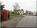 TL4529 : Telephone kiosk and post box, Stocking Pelham by Malc McDonald