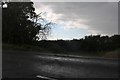 SP7133 : Sudden downpour on the A421, Bourton by David Howard