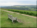 SE1346 : Bench overlooking Wharfedale, Ilkley Moor by Malc McDonald