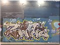 SE3118 : Horbury Underpass of Graffiti by Phillip De-Vere