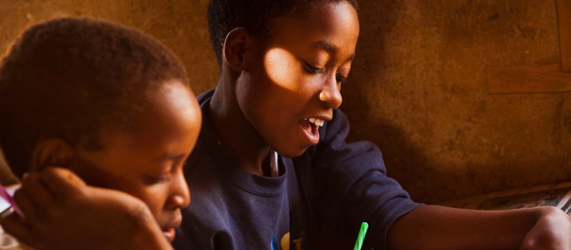 Children in a classroom