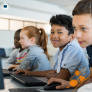 Children sitting in class