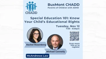 Special Education 101: Know Your Child’s Educational Rights, 11/12 7:00 - 8:30pm