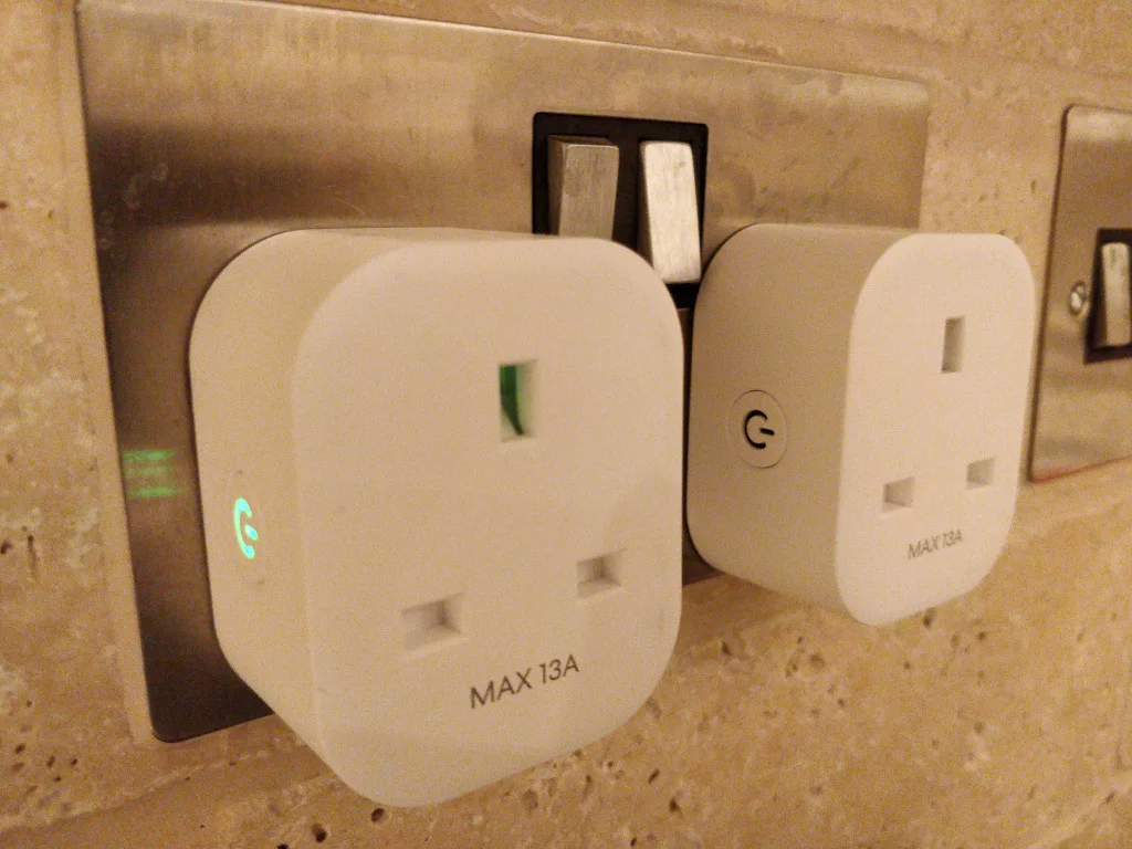 Two plugs side by side.