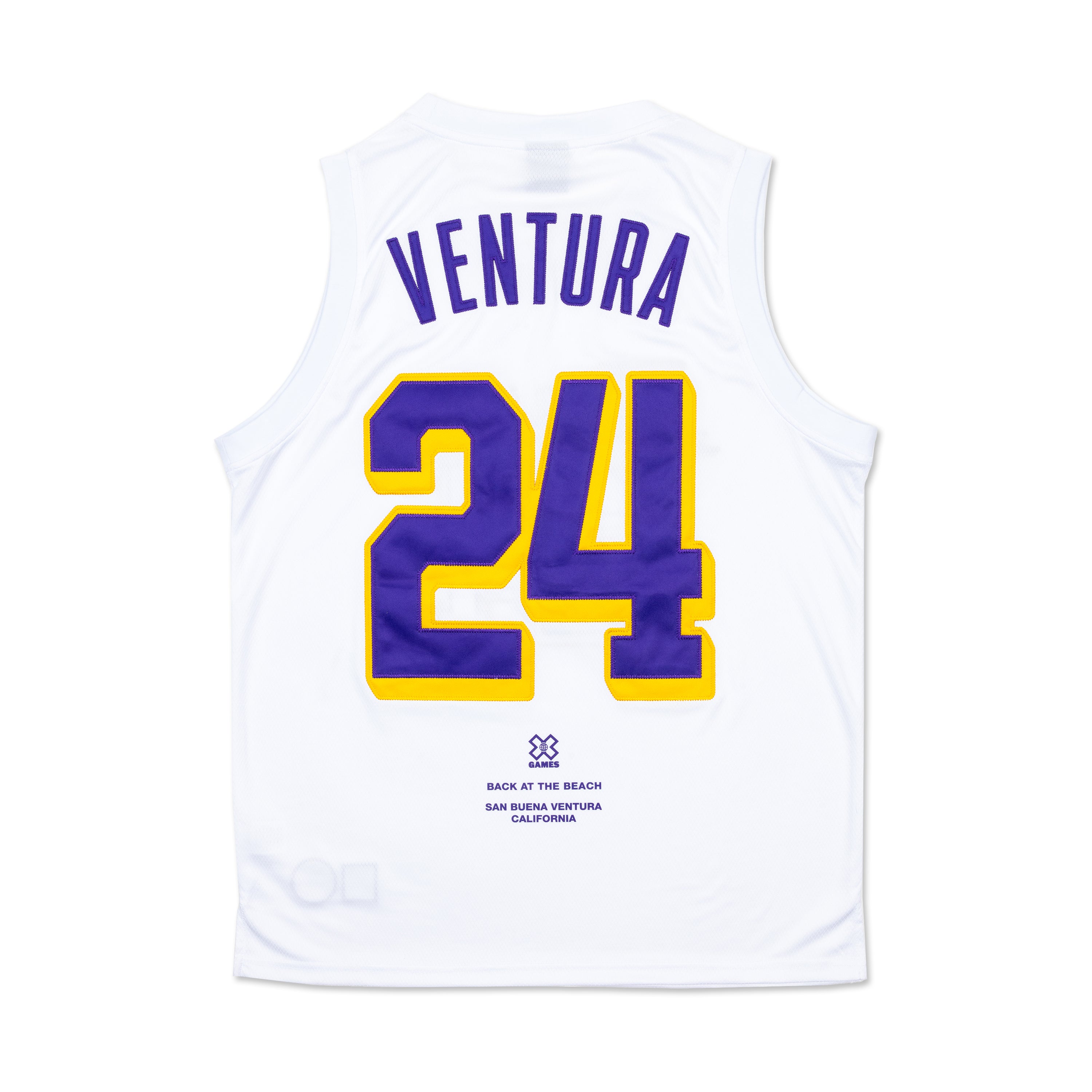 VENTURA 2024 YELLOW/PURPLE BASKETBALL JERSEY