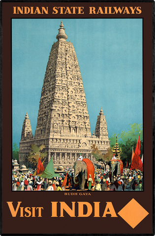 1930s 'Budh Gaya' Travel Poster