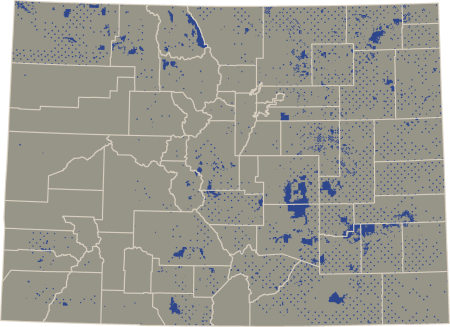 A map depicting 2.8 million acres of SLB surface ownership