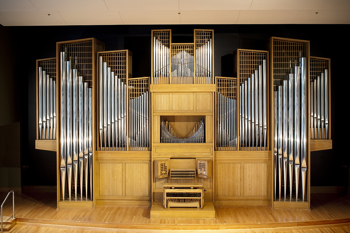 Casavant Organ pictured inside Organ Recital Hall