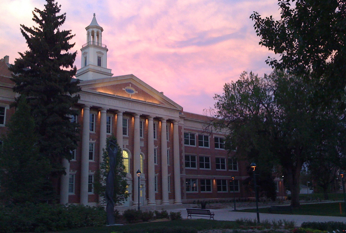 University Center for the Arts pictured Exterior Evening