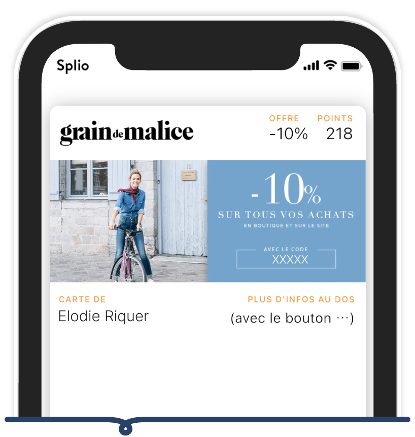 Grain de Malice loyalty card