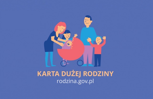 plakat karta dużej rodziny