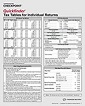 Quickfinder Tax Tables for Individual Returns