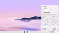 The image shows a Chromebook with the Google Tasks integration. Tasks can be created and edited and synced on the homescreen.