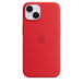 Coque en silicone avec un iPhone 14 en finition Violet.