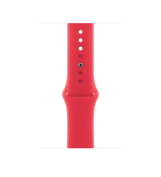 (PRODUCT)Red Sport Band, smooth fluoroelastomer with pin-and-tuck closure