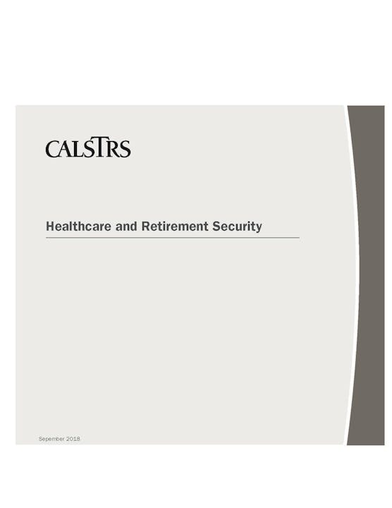 Healthcare and Retirement Security