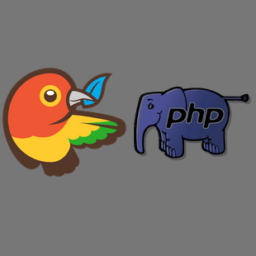 Logo of the bowerphp project, which uses Symfony packages