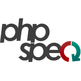 Logo of the phpspec project, which uses Symfony packages