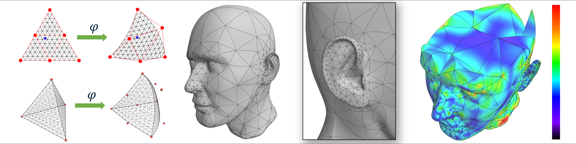 Curved optimal Delaunay triangulations