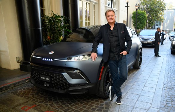 LOS ANGELES, CALIFORNIA - JUNE 10: Car designer Henrik Fisker poses with a Fisker Ocean automobile at the Salvation Army California South Division's annual Sally Awards at Four Seasons Hotel Los Angeles at Beverly Hills on June 10, 2022 in Los Angeles, California. (Photo by Michael Tullberg/Getty Images)