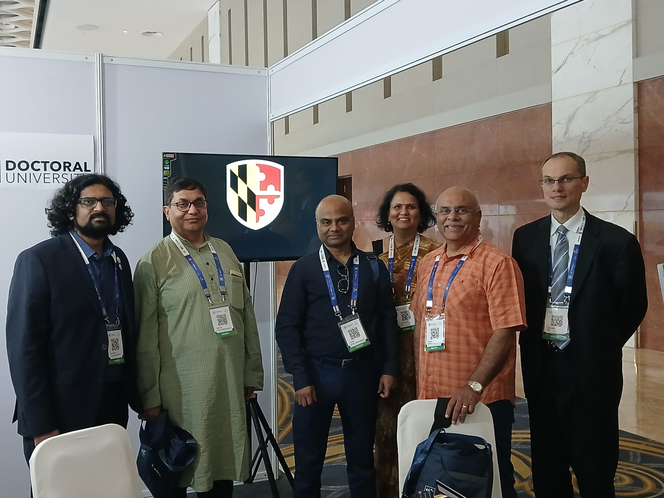 UMBC delegates build international connections at prestigious science and technology conference in India