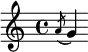 { \acciaccatura a'8 g'4 }