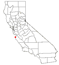 Location of Del Monte Forest, California